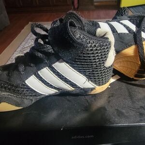 Adidas Black and White Wrestling Shoes
